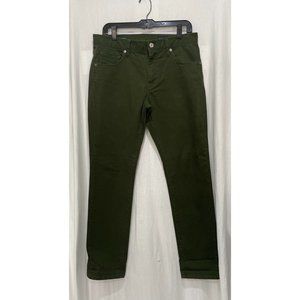 7 Diamonds CLIFTON Slim Straight Green Men's Pants 31/32